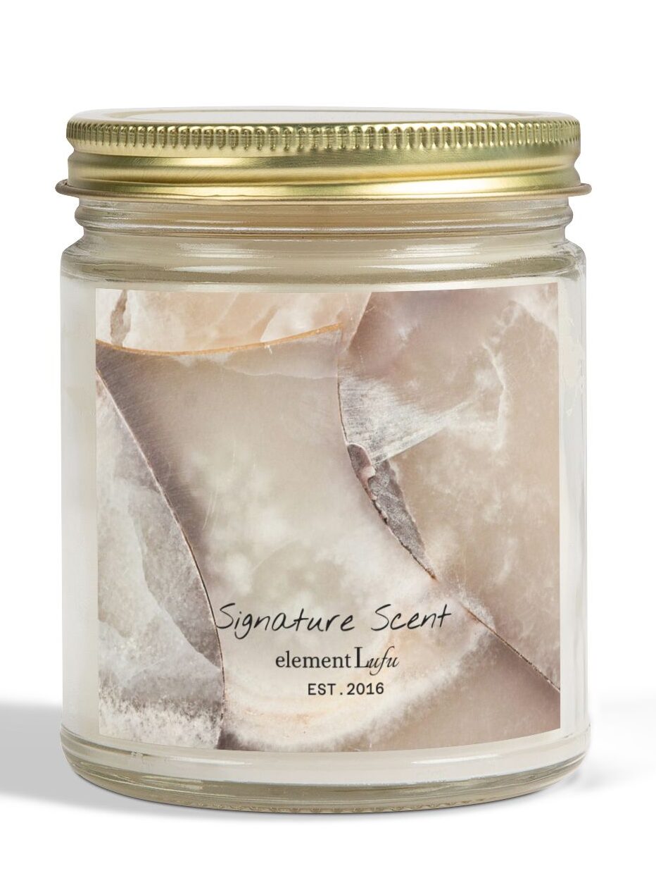 Coconut Apricot Wax Yoga Candle (cotton wick)